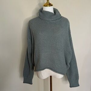 Favlux Boutique Chunky Knit Green Sweater